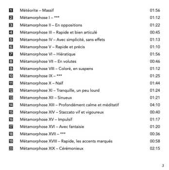 CD Thérèse Malengreau: Météorite Et Ses Métamorphoses (Motif, 31 Variations Et Une Coda)