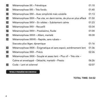 CD Thérèse Malengreau: Météorite Et Ses Métamorphoses (Motif, 31 Variations Et Une Coda)