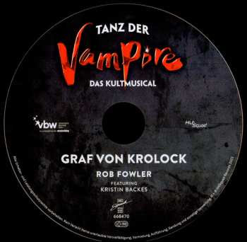 CD Rob Fowler: Tanz der Vampire - Graf Von Krolock