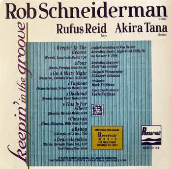 CD Rufus Reid: Keepin' In The Groove