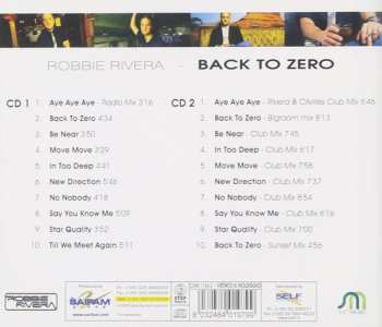 2CD Robbie Rivera: Back To Zero