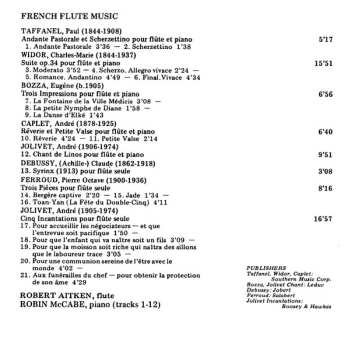 CD Robert Aitken: French Flute Music