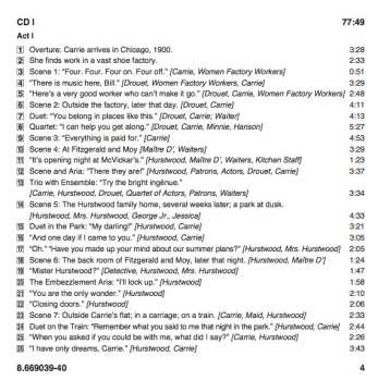 2CD Robert Aldridge: Sister Carrie