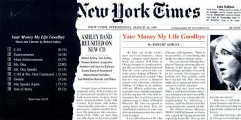 CD Robert Ashley: Your Money My Life Goodbye