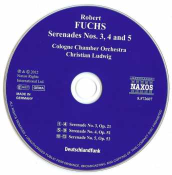 CD Kölner Kammerorchester: Serenades Nos. 3, 4 And 5