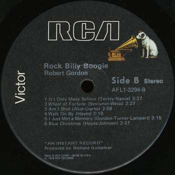 LP Robert Gordon: Rock Billy Boogie