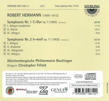 CD Württembergische Philharmonie Reutlingen: Symphonies Nos 1 & 2   