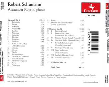 CD Robert Schumann: Carnaval, Op. 9 / Waldszenen, Op. 82 / Arabesque, Op. 18