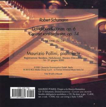 CD Robert Schumann: Davidsbündlertänze Op. 6 • Concert Sans Orchestre Op. 14