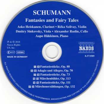 CD Robert Schumann: Fantasies And Fairy Tales
