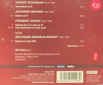 CD Robert Schumann: Klavierstücke Op.32 / Ballades Op.10 / Polonaise No.2 / Piano Sonata No.3 / Fantasy In D Minor