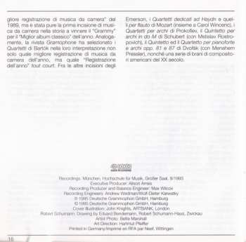 CD Robert Schumann: Piano Quintet Op. 44 /  Piano Quartet Op. 47