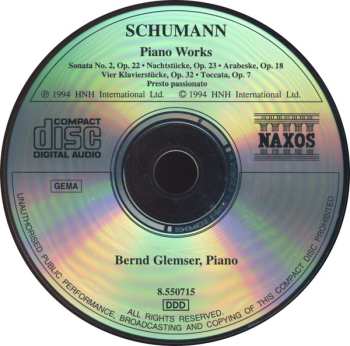 CD Robert Schumann: Piano Works