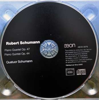 CD Robert Schumann: Piano Quartet Op. 47 • Piano Quintet Op. 44
