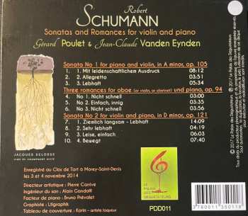 CD Robert Schumann: Sonatas And Romances For Violin And Piano