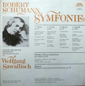 3LP/Box Set Robert Schumann: Symfonie / Předehra, Scherzo A Finale E Dur / Manfred (3xLP+ BOOKLET+BOX)