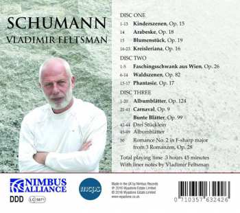 3CD Robert Schumann: Schumann Works For Piano