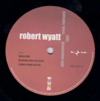 LP Robert Wyatt: Radio Experiment Rome, February 1981