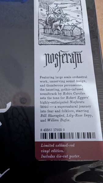 2LP Robin Carolan: Nosferatu (Original Motion Picture Soundtrack) CLR | LTD