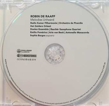 CD Robin de Raaff: Melodies Unheard