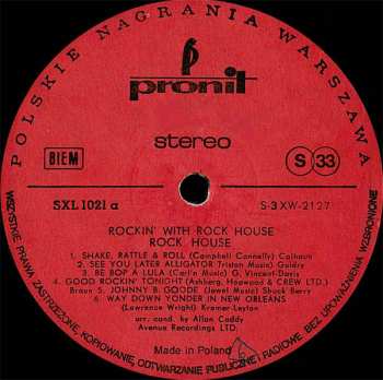 LP Rock House: Rockin' With Rock House