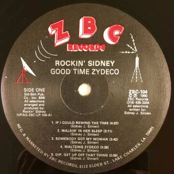 LP Rockin' Sidney: Good Time Zydeco