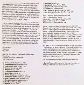 CD Rodney & The Blazers: The Complete Recordings 1960 -1964