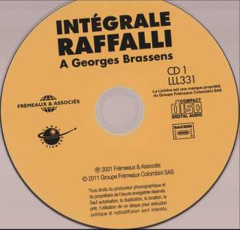 2CD/Box Set Rodolphe Raffalli: Intégrale Rodolphe Raffalli - Hommage à Georges Brassens