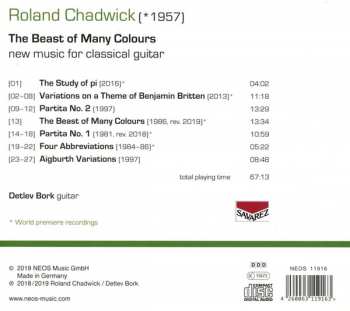 CD Roland Chadwick: The Beast of Many Colours