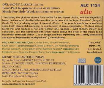 CD Roland de Lassus: Requiem & Music For Easter Sunday