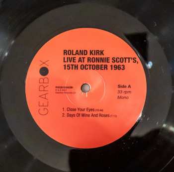LP Roland Kirk: Live At Ronnie Scott's (1963)