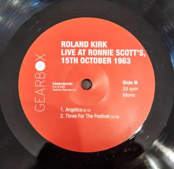 LP Roland Kirk: Live At Ronnie Scott's (1963)