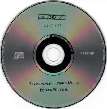 CD Karol Szymanowski: Piano Music