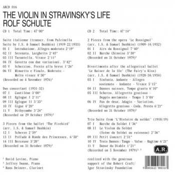 2CD Rolf Schulte: The Violin In Stravinsky's Life