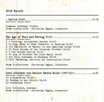 SACD Rolf Wallin: Wire And String