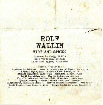 SACD Rolf Wallin: Wire And String