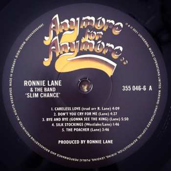 LP Ronnie Lane & Slim Chance: Anymore For Anymore