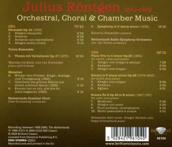 2CD Julius Röntgen: Orchestral, Choral & Chamber Music