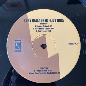 3LP Rory Gallagher: Live 1985