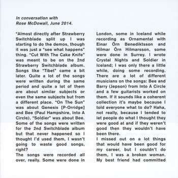 CD Rose McDowall: Cut With The Cake Knife