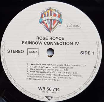 LP Rose Royce: Rainbow Connection IV