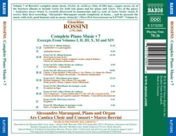 CD Gioacchino Rossini: Complete Piano Music • 7