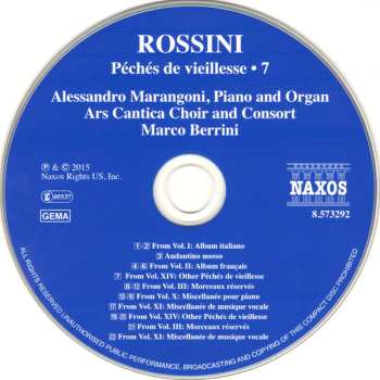 CD Gioacchino Rossini: Complete Piano Music • 7