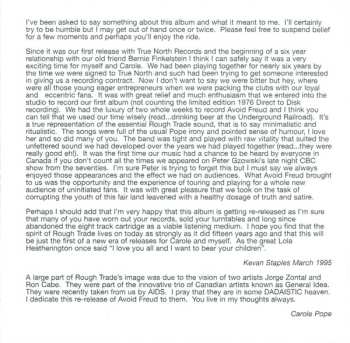 CD Rough Trade: Avoid Freud