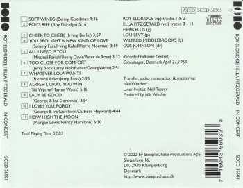 CD Ella Fitzgerald: In Concert - Falkoner Centret Copenhagen, Denmark May 21, 1959