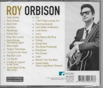 CD Roy Orbison: Let's Make A Memory - 30 Classic Tracks