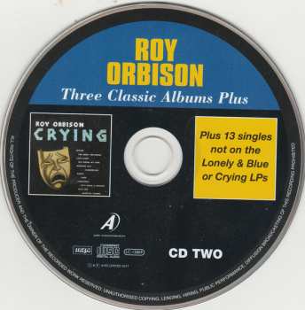2CD Roy Orbison: Three Classic Albums Plus