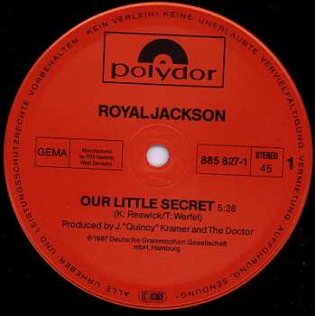 LP Royal Jackson: Our Little Secret (MAXISINGL)