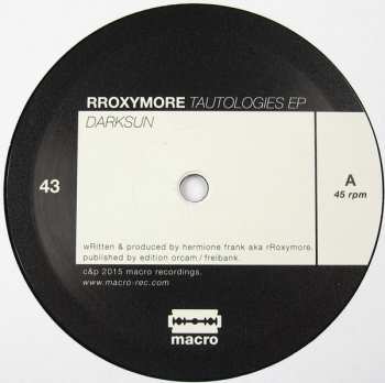 LP RRoxymore: Tautologies EP