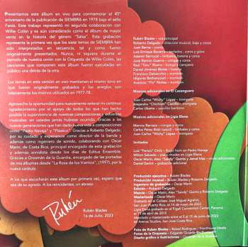 2LP Ruben Blades: Siembra 45 Aniversario En Vivo en el Coliseo de Puerto Rico 14 de mayo 2022